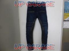 DEGNER Denim pants with genuine leather heat guard
