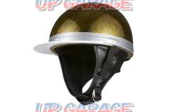 NBS(エヌビーエス) ヘルメット コルク半 三つボタン ブラックゴールドラメ KC-029LB [701010]