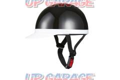 NBS(エヌビーエス) ヘルメット 半キャップ 白ツバ XL ブラック KC100AXL [710910]