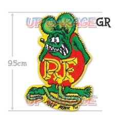 MOONEYES 【RP011GR】 RatFink パッチ 9.5cm