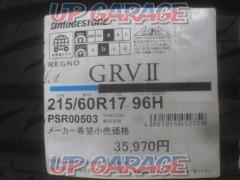 BRIDGESTONE REGNO GRVⅡ 215/60-17 未使用 4本セット