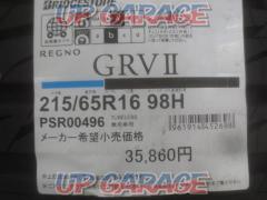 BRIDGESTONE REGNO GRVⅡ 215/65-16 未使用 4本セット