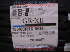 BRIDGESTONE REGNO GR-XⅡ 185/60R16 ’24年製造 新品 4本セット