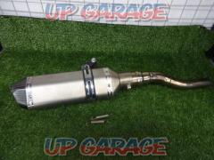 not clear
Uses Serrow 250
Slip-on silencer
Material: Stainless