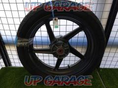 Honda
Wheel
Stamped 24S
J17
MT 4.00
It seems to be compatible with VTR250