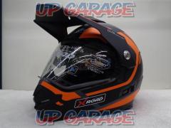 Wins(ウインズ) X-ROAD オフロードヘルメット FREE RIDE マットブラック/オレンジ XLサイズ アウトレット品