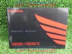 GB350
GB350S
Owners manual