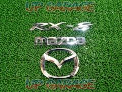 [RX-8
SE3P Mazda Genuine
Rear
Emblem set