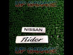 was price cut 
NISSAN
Rider
emblem