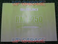 SUZUKI
RM-Z250
Instruction manual