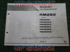 SUZUKI
Parts catalog
RM250 (RJ18A)