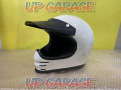 ※LEAD(リード工業) RUDE スクランブラーヘルメット ホワイト サイズ:フリー(57～60cm)