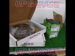 HAPAD
Rear brake rotor left and right +μ
FC
MATERIAL
Drum brake shoe left and right set