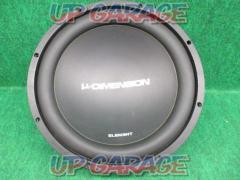 μ
Dimension
EL-S124
12 inch (30 cm) woofer speaker