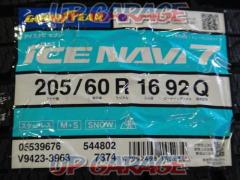 【タイヤ、エアバルブ新品!バランス調整済♪】GOODYEAR ICE NAVI7 + ABE SHOKAI LA STRADA TIRADO γ