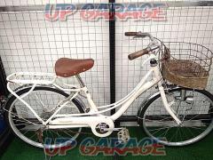 ASAHI Feerique 22インチ シングルギア キッズ自転車 ホワイト/ブラウン