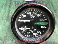 RACETECH
Dual meter (oil temperature/oil pressure)