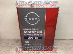 Nissan
0W-16
SP
STRONG
SAVE-X
4L cans
For gasoline only
Product number: KLAP9-01604