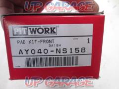 Pit work
Brake pad
AY 040 - NS 158
Delica
Delica D: 3
NV200 Vanette