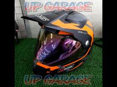 サイズ:M WINS X ROAD  オフロードヘルメット ブラック/オレンジ