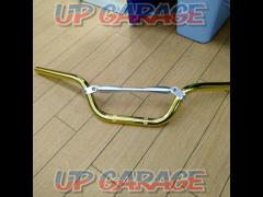 Unknown manufacturer GOLD handlebar + aluminum handlebar brace