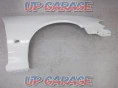 Only on the right side Nissan genuine
Front fender