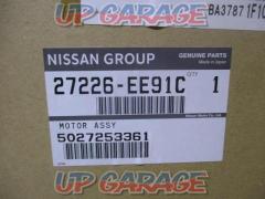 NISSAN (Nissan)
Pure blower motor
Genuine part number: 27226-EE91C
Note / E11
Tiida / C11
NV200
Vanette / M20
NV150/VY12
 unused