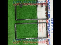 Unknown manufacturer carbon pattern number plate frame front and rear set