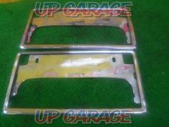 Genuine Toyota front and rear split set
License plate frame (plated silver)