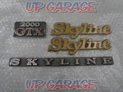 Nissan original (NISSAN)
Skyline (Kenmeri)/10 series GTX genuine emblem set