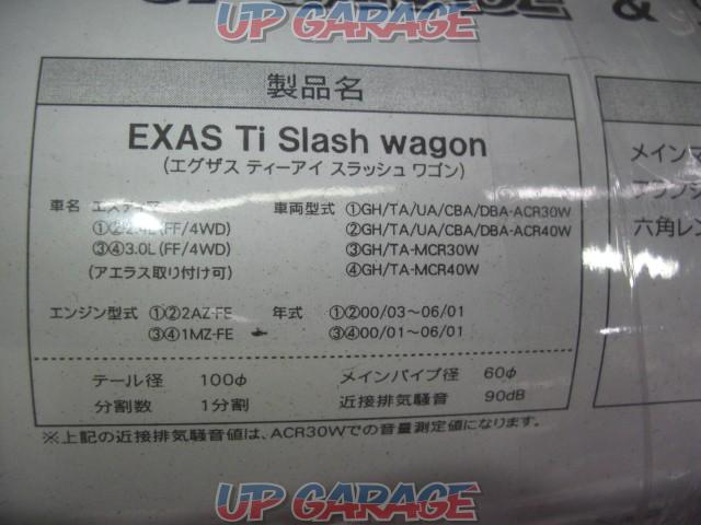 UPGARAGEオリジナルマフラー EXAS Ti Slash WAGON エスティマ ACR30W/ACR40W/MCR30W/MCR40W 2AZ-FE/1MZ-FE-02