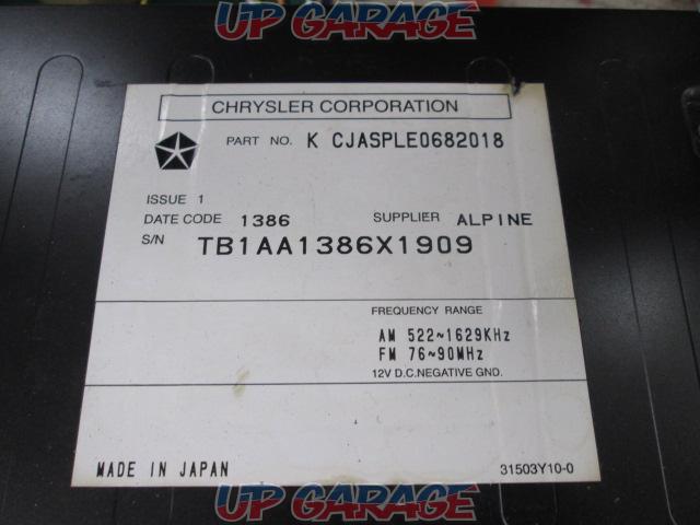 CHRYSLER純正 K CJASPLE0682018 ALPINE製HDDナビ-06