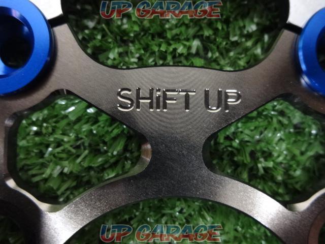 ★【SHiFT UP】 ウェーブフローティングディスクローター ピンカラー:ブルー 適合車種:グロム 全長約220mm -02