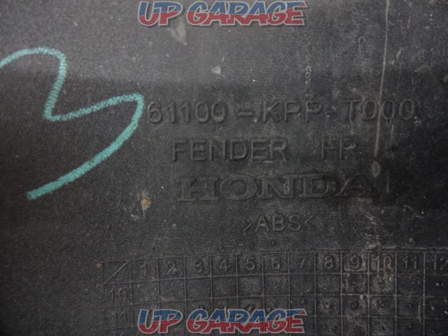 HONDACBR250R(MC41-MC43)
Front fender
Genuine
Part number: 61100-KPP-T000
black-06