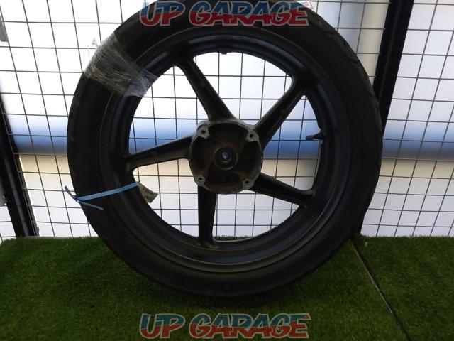 Honda
Wheel
Stamped 24S
J17
MT 4.00
It seems to be compatible with VTR250-04