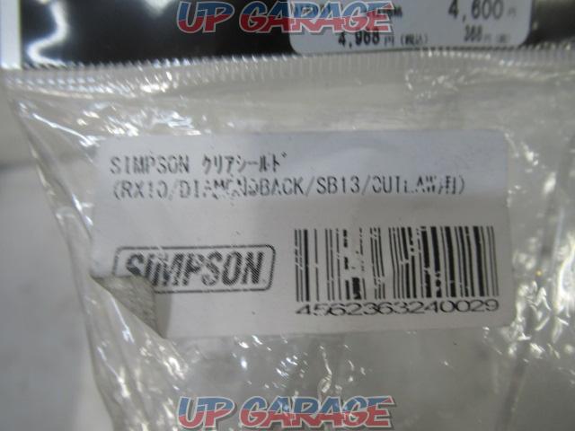 SIMPSON(シンプソン) SB13シールド クリア 展示未使用品-02