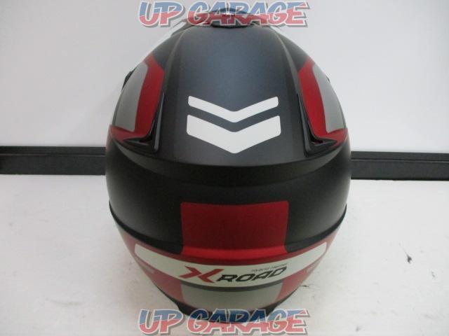 WINS(ウインズ) X-ROAD オフロードヘルメット FREE RIDE マットホワイト×アイアンレッド Mサイズ アウトレット品-04