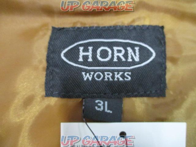 Horn Works(ホーンワークス) 3981 本革 ネイティブ柄ベスト キャメル 3L-02