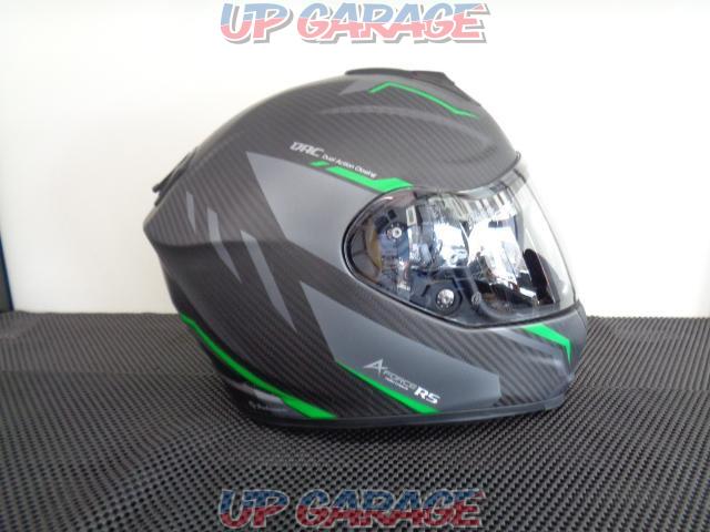 Wins(ウインズ) A-FORCE RS FLASH フルフェイスヘルメット マットカーボン×ネオングリーン XLサイズ-04