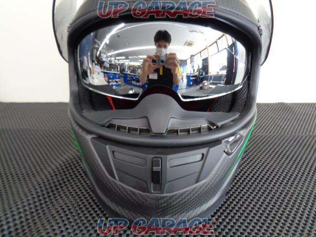 Wins(ウインズ) A-FORCE RS FLASH フルフェイスヘルメット マットカーボン×ネオングリーン XLサイズ-06