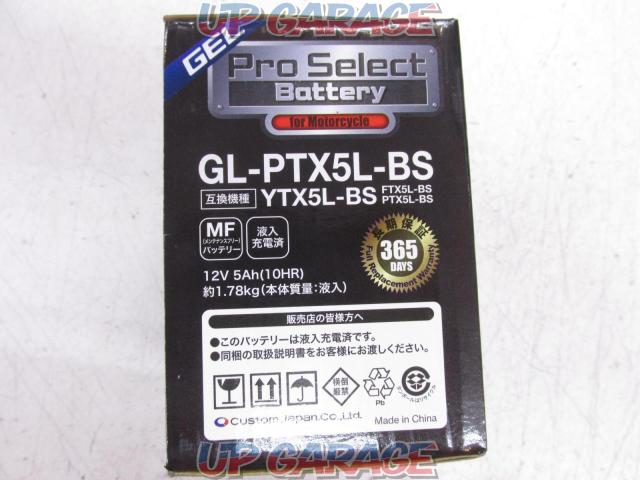 ProSelect
GL-PTX5L-BS gel battery
YTX5L-BS/FTX5L-BS/PTX5L-BSPSB104-04