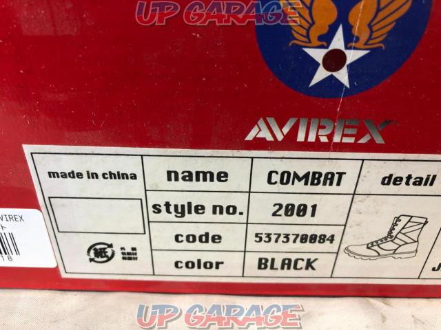 サイズ:26.0cm AVIREX COMBAT BLACK-06