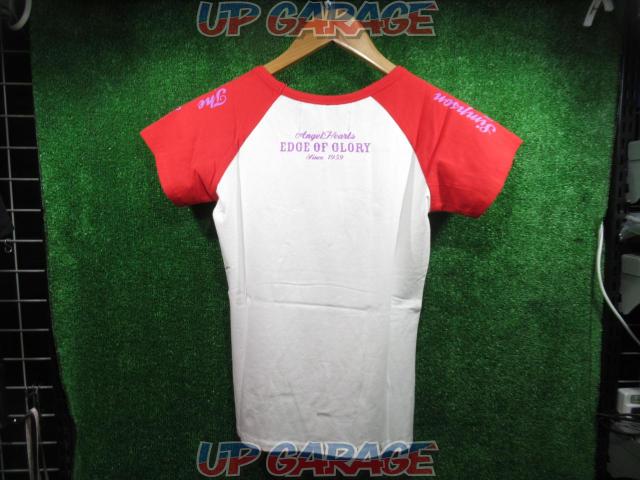 未使用品 サイズWS Tシャツ 赤白 AngelHearts(エンジェルハーツ)-03
