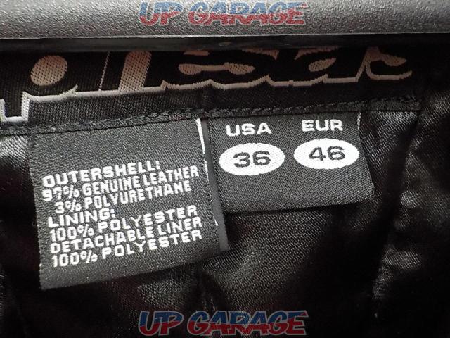 Size: USA36
Alpine star
Leather jacket
Crew neck
Black / White-03