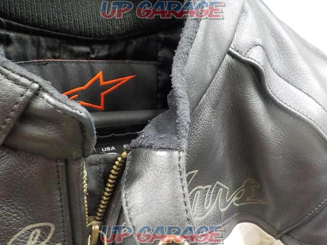 Size: USA36
Alpine star
Leather jacket
Crew neck
Black / White-04