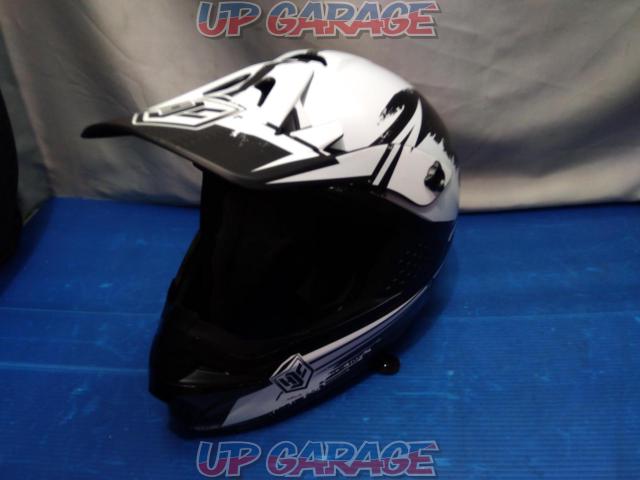 サイズ:S 54cm-55cm HJC CL-MX オフロードヘルメット 黒/白 製造:2015年-02