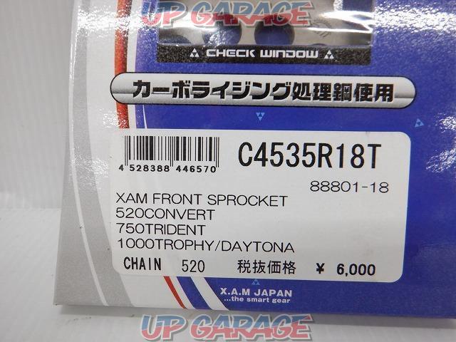 10▼値下げしました!!▼XAM JAPAN(ザムジャパン) フロントスプロケット 品番:C4535R18T-03
