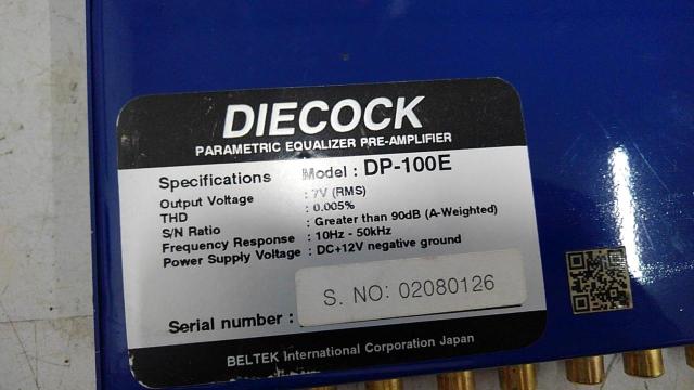 Price down DIECOK
DP-100E
Half DIN equalizer-04