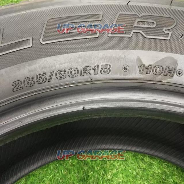 Specialized in on-road performance! BRIDGESTONE
DUELER
H / T
684Ⅱ
265 / 60R18
Manufactured in 2022-08