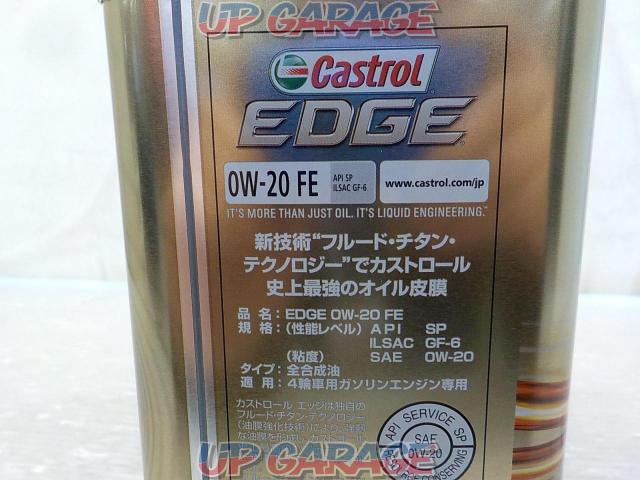 Castrol
(Castrol)
EDGE
0W-20
FE
API
SP
GF-6
.3 liters-07